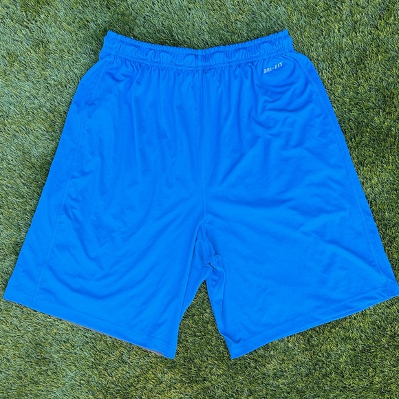 Nike NFL Detroit Lions dri fit  Athletic Shorts in Blue and Gray - Picture 5 of 7